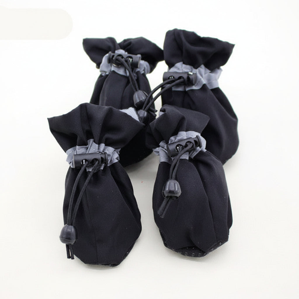 Black drawstring bags with gray drawstrings on a white background