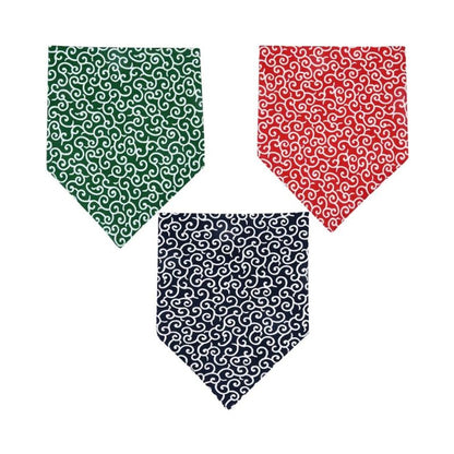 Cotton Triangle Dog Bandana Bibs (3-Pack)