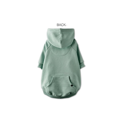 Pet Passion Soft Cotton Brushed Fleece Dog Hoodie - Sage Green
